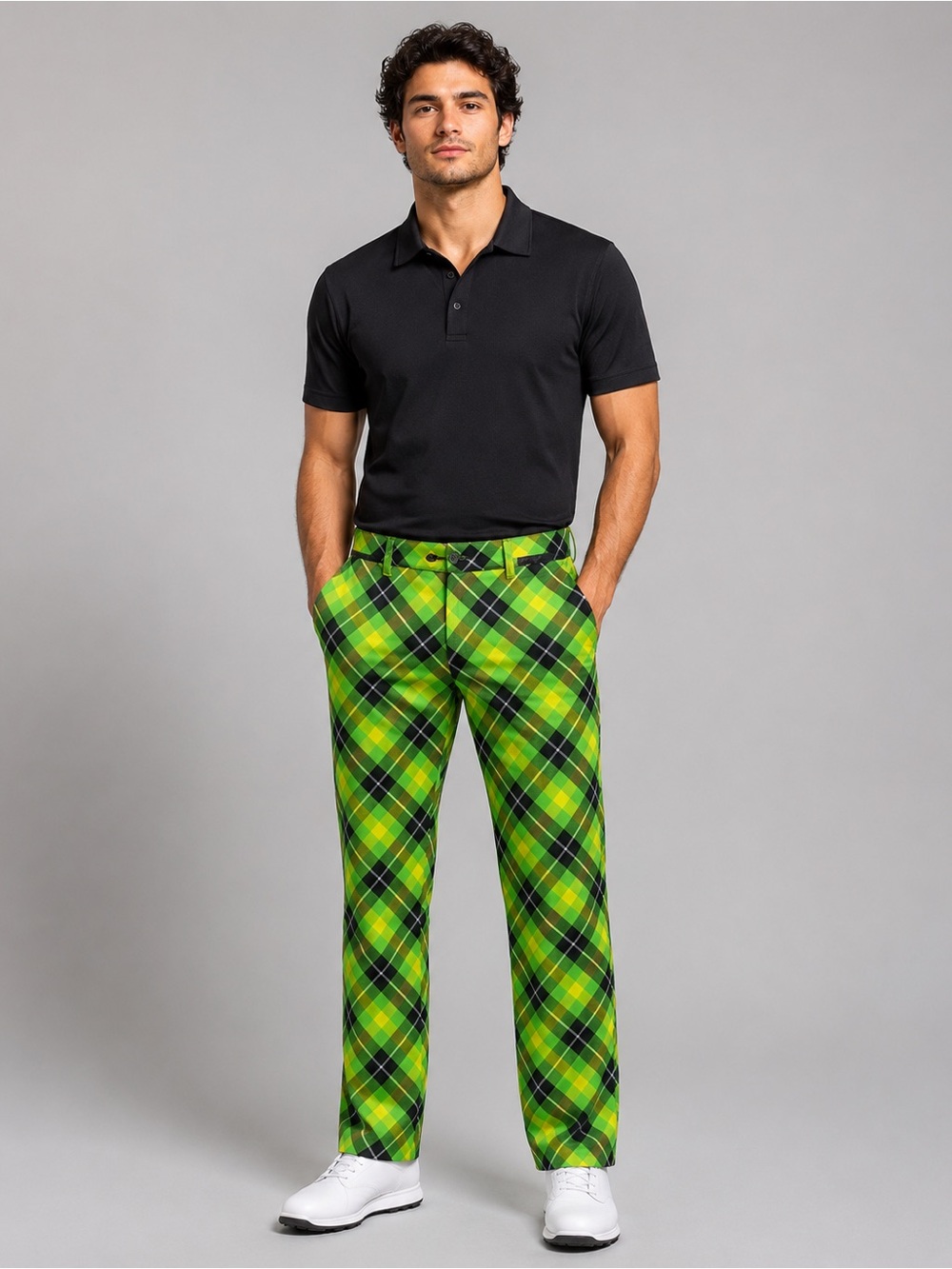 Royal & Awesome Green Plaid Golf Pants | Worn Once